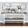 Farmhouse Wood Rectangle Console Table White - Olivia & May -Olivia & May GUEST 34ccff99 9559 4d31 91ba 389f369c6105