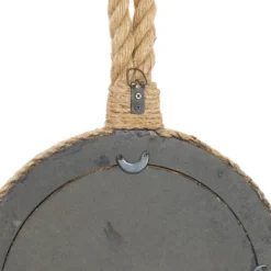 Jute Wall Mirror With Rope Accents Set Of 3 Brown - Olivia & May -Olivia & May GUEST 35030c3e e84f 47aa a2da ce379235a926