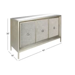 Glam Wood Cabinet Gray - Olivia & May -Olivia & May GUEST 352bf155 5d20 4524 9bdf 4e17893e9813