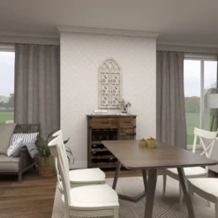 Wood 6 Slot Wall Photo Frame With Window Arch Shape Light Brown - Olivia & May -Olivia & May GUEST 35615a0f c007 404e adf5 af34a4392a82