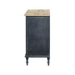 Farmhouse Wood Cabinet Black - Olivia & May -Olivia & May GUEST 35709bce 6e0b 4361 9c02 850acf116e8c