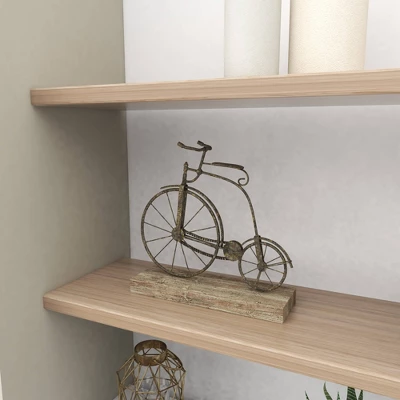 Vintage Reflections Rustic Iron And Wood Penny-Farthing Model Bicycle (14") - Olivia & May 13 Vintage Reflections Rustic Iron And Wood Penny-Farthing Model Bicycle (14") - Olivia & May - Image 11