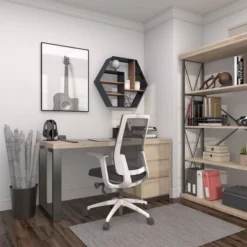 Industrial Wood Wall Shelf Black - Olivia & May -Olivia & May GUEST 3676657a 6d93 4421 8b72 fe58c5b9fc49