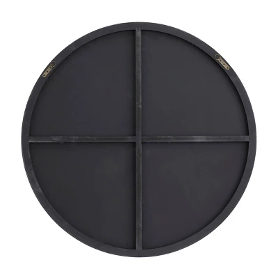 Wood Round Wall Mirror With Thin Frame - Olivia & May 3 Wood Round Wall Mirror With Thin Frame - Olivia & May