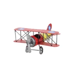 Vintage Reflections Rustic Iron Model Propeller Airplane (12") - Olivia & May -Olivia & May GUEST 36fa8a93 5838 4f7a 99a9 3a84e9ecb29f