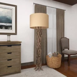 Rustic Floor Lamp Beige - Olivia & May -Olivia & May GUEST 374e69df c846 414b 8666 774774d4f8e9