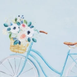 Canvas Bike Framed Wall Art With Tan Frame Multi Colored - Olivia & May -Olivia & May GUEST 37d270ce b9a0 41f2 987c 279e6f10a09b