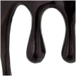 Olivia & May Aluminum Drip Console Table With Melting Designed Legs And Shaded Glass Top