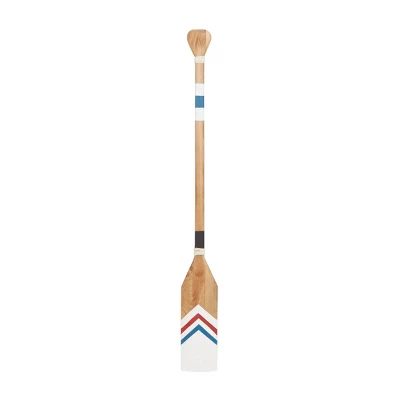 Wood Paddle Novelty Canoe Oar Wall Decor With Arrow Design And Rope Detail - Olivia & May 7 Wood Paddle Novelty Canoe Oar Wall Decor With Arrow Design And Rope Detail - Olivia & May - Image 5