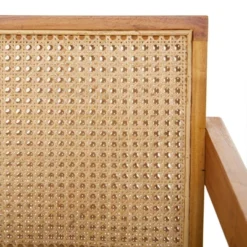 30" X 20" Modern Teak Wood Accent Chair - Olivia & May -Olivia & May GUEST 383fc181 d169 4c86 8906 9d01d7106809