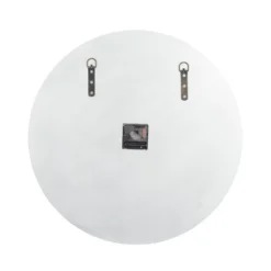 20"x20" Glass Mirrored Wall Clock With Floating Crystals White - Olivia & May: Silent, Round, Glam Style -Olivia & May GUEST 391cbab0 6ccb 4af0 9026 5d8ae7918a7b