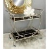 Modern 2 Tier Cart Silver - Olivia & May -Olivia & May GUEST 39aad9c9 7dd8 4e8c b195 ec6f9cf48b8d