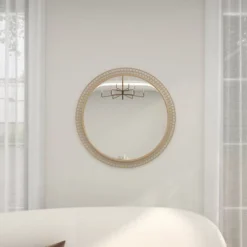 Contemporary Metal Wall Mirror Gold - Olivia & May -Olivia & May GUEST 3a6b8007 12c3 4b63 8ddf 6ac8a2c8ffc9
