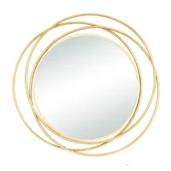 Metal Overlapping Circle Frame Wall Mirror- Olivia & May 34 Metal Overlapping Circle Frame Wall Mirror- Olivia & May -Olivia & May GUEST 3b67fe58 f11b 4103 aebf 005adb7e15cc