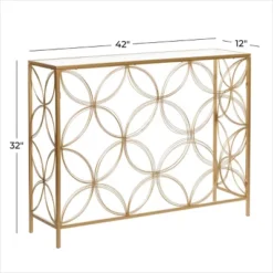 Contemporary Metal Console Table Gold - Olivia & May -Olivia & May GUEST 3bd23c2b 01fb 47bd 9569 a86c99b6c578
