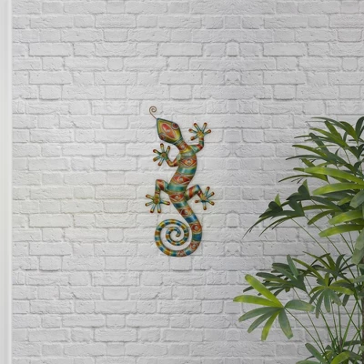 Eclectic Metal Lizard Wall Decor - Olivia & May 8 Eclectic Metal Lizard Wall Decor - Olivia & May - Image 6