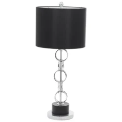 Contemporary Polystone Table Lamp Black - Olivia & May -Olivia & May GUEST 3cc86aca b0f2 4bd0 95f9 b6f9ace45823