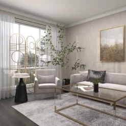 Modern Metal Room Divider Screen Gold - Olivia & May -Olivia & May GUEST 3d4252da 7464 47a6 b170 830669e83ee1