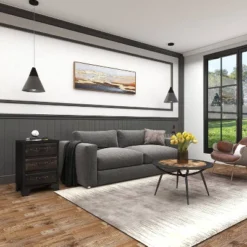 Traditional Wood And Faux Leather Cabinet Dark Brown - Olivia & May -Olivia & May GUEST 3d9b0a0d 701e 487c aecd cc12423999a8