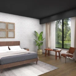 Mahogany Wood Bench Brown - Olivia & May -Olivia & May GUEST 3e5b23c7 b25a 4b15 a928 60da95117271