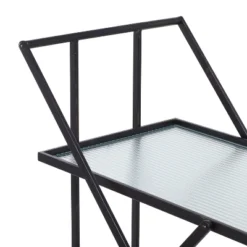 Industrial Metal Bar Cart Black - Olivia & May -Olivia & May GUEST 3e9d67e4 2a8e 47bc 92c5 f8da2015e55d