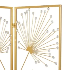 Glam Metal And Acrylic Room Divider Screen Gold - Olivia & May -Olivia & May GUEST 3ede4578 e457 4f3d a409 2e405f79470a