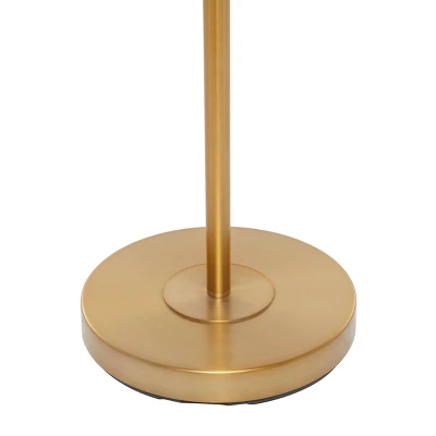 Fabric Floor Lamp With Drum Shade Blue - Olivia & May 5 Fabric Floor Lamp With Drum Shade Blue - Olivia & May - Image 3