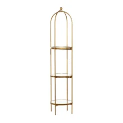 Glam Metal Shelving Gold - Olivia & May -Olivia & May GUEST 3f04d628 2c26 41b4 b56b dde17c405222