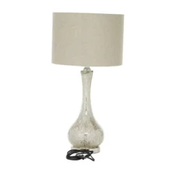 Glass Table Lamp With Faux Mercury Glass Finish Silver - Olivia & May -Olivia & May GUEST 3f44cc8b 4e37 45a4 8e2e 8312bd5a0ea1