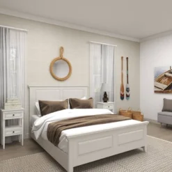 Glass Wall Mirror With Rope Accents Brown - Olivia & May -Olivia & May GUEST 3fb86518 50c7 4a95 875c 72f63cc3f7cc