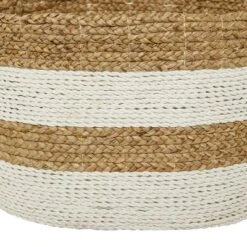 Set Of 3 Seagrass Storage Baskets Brown/White - Olivia & May 11 Set Of 3 Seagrass Storage Baskets Brown/White - Olivia & May -Olivia & May GUEST 4020ea17 0620 4764 940e ef6a4717b1af