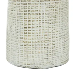 17" X 7.5" Terracotta Vase White - Olivia & May -Olivia & May GUEST 40251809 cf65 44b1 a276 15eed1a2d516