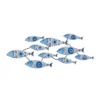 16" X 37" Metal Fish Wall Decor Blue - Olivia & May -Olivia & May GUEST 4027e81b c6bb 433d 8654 853bc56de22d