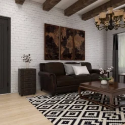 Wood Stacked Side Chest Dark Java - Olivia & May -Olivia & May GUEST 40c5b34a 7ffa 46e5 8417 e82d2a6b93b5