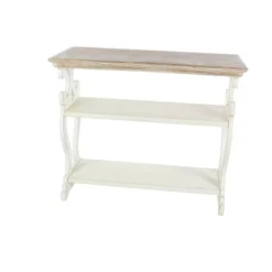 Farmhouse Wood Console Table Off White - Olivia & May -Olivia & May GUEST 40f866a1 e6b3 4c41 8c32 96eadaafc373