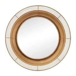 Bohemian Metal Wall Mirror Brown - Olivia & May