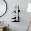 Industrial Metal Wall Wine Rack Black - Olivia & May -Olivia & May GUEST 4191a9dc 5f8c 4126 895b 5c9b08dd5bd9