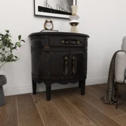 Wood Half Moon Buffet Dark Espresso - Olivia & May -Olivia & May GUEST 4241e300 e01d 44dc b07a 46d8e2a2c8fe