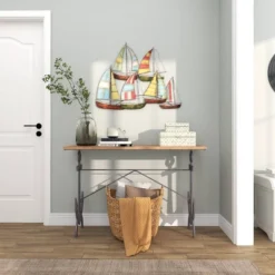 Coastal Metal Transportation Wall Decor Multi Colored - Olivia & May -Olivia & May GUEST 424be8e9 2614 4c90 9210 3083776272c3