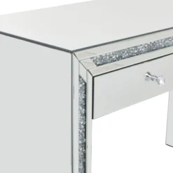 Glam Mirror And Glass Console Table Desk Silver - Olivia & May -Olivia & May GUEST 42c9db2d 01eb 47fa ba95 401cd3a23191