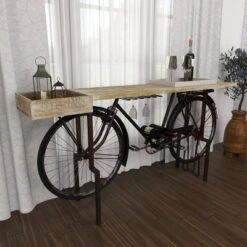 Rustic Metal Console Table Black - Olivia & May -Olivia & May GUEST 43918fc1 ed6b 48db 9c93 cc621bdaa2c8