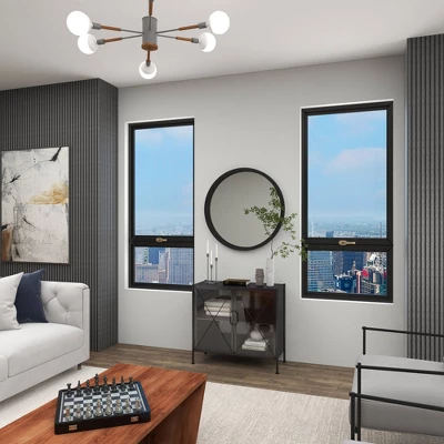 Industrial Metal Cabinet Black - Olivia & May 14 Industrial Metal Cabinet Black - Olivia & May - Image 12