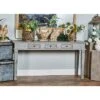 Rustic Mahogany Console Table Gray - Olivia & May 2 Rustic Mahogany Console Table Gray - Olivia & May -Olivia & May GUEST 4556b4db 7e1c 4f97 a2b5 70ab71d8881a