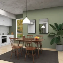 Wood Rectangle Shaped Wall Mirror With Thin Minimalistic Frame - Olivia & May -Olivia & May GUEST 4572336a b35a 4f4a afbd 76a3a3daaae8