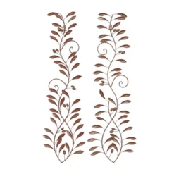 Set Of 2 Metal Leaf Wall Decors Green - Olivia & May -Olivia & May GUEST 4642967f c156 4d99 9e19 a92cf0e0a546