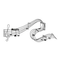 Metal Music Notes Wall Decor Black - Olivia & May -Olivia & May GUEST 478cc107 d362 43b5 abb2 21e35ce7c922