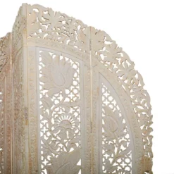 Eclectic Wood Room Divider Screen White - Olivia & May -Olivia & May GUEST 47b5ef59 504a 48c1 8532 00fca2b3a778