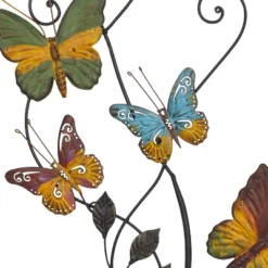 29" X 15" Iron Eclectic Butterfly Wall Décor - Olivia & May -Olivia & May GUEST 4814fef6 00b0 44c9 9f81 f749cd4d2b3b