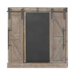 Farmhouse Wood Window Inspired Chalkboard Wall Decor Brown - Olivia & May -Olivia & May GUEST 48246b3e eed0 4906 b766 00138a96f3e6