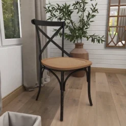 Set Of 2 Farmhouse Iron Dining Chair - Olivia & May -Olivia & May GUEST 48a9846a 3413 467d 8517 8416a82eba0c